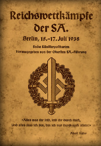 Collection CPA Concours du Reich des Sturmabteilung, section d'assaut