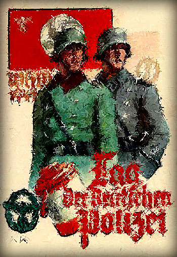 Collection CPA Journée de la Police SS allemande