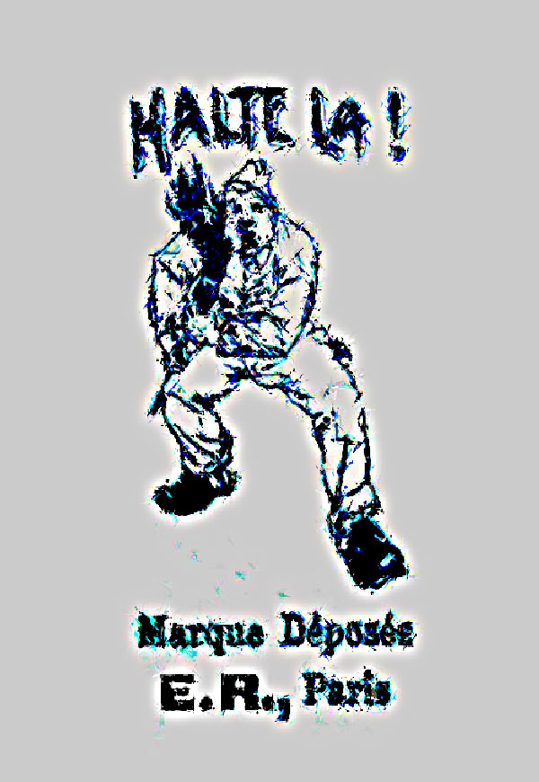 Dessin humoristique de la premiére guerre mondiale de l'artiste ER-PARIS