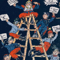 cpa humoristique ER-PARIS militaire