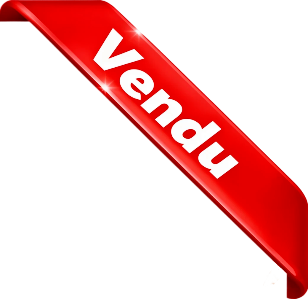 badge rouge carte postale vendu 