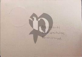 Verso carte postale vierge