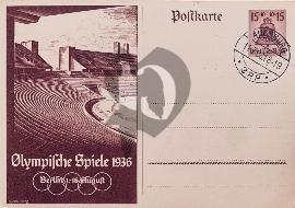 Recto carte postale recto carte postale Stade olympique de Berlin 1936