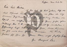 Verso carte postale utilisé 1934 prise de pouvoir du NSDAP