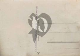 Verso carte postale vierge