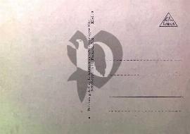 Verso carte postale vierge 