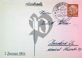 Verso carte postale utilisé