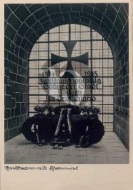 Recto carte postale ancienne	utilisé, mémorial de la premiére guerre mondiale 1914-1918