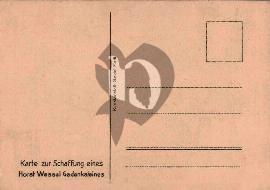 Verso carte postale vierge