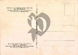 verso carte postale vierge inscription Europa-Sud américa Deutschen Lufthansa A-G