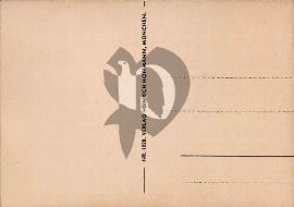 verso carte postale vierge