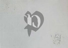 Verso carte postale vierge blanche