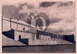 Recto carte postale ancienne	photo du champ Zeppelin à Nuremberg