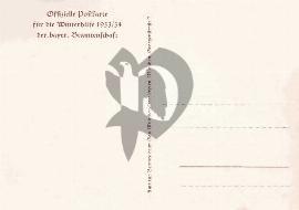 Verso carte postale inscription « Offizielle Postkarte fur die winbterhilfe 1933/34 der bayer »