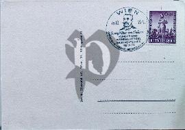 Verso carte postale tampon Vienne timbre deutsches reich