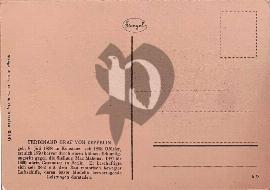 Verso carte postale vierge Stengel écriture allemande description de la vie de Zeppelin