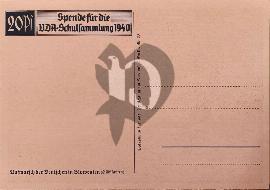 Verso carte postale VDA Schulsammlung 1940