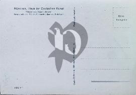 Verso carte postale vierge Munchen Haus der Deutschen Kunst