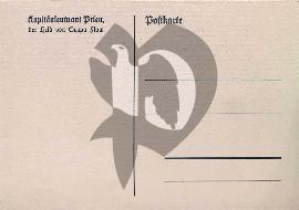 Verso carte postale ancienne vierge inscription le héros de scapa flow