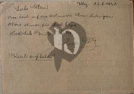 Verso carte postale ancienne