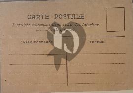 Verso carte postale ancienne vierge France, Algérie, Tunisie