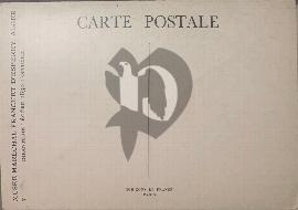 Verso carte postale ancienne vierge inscription Horizon de Paris