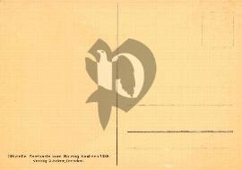 Verso carte postale ancienne vierge Verlag R.Adam, Dresden