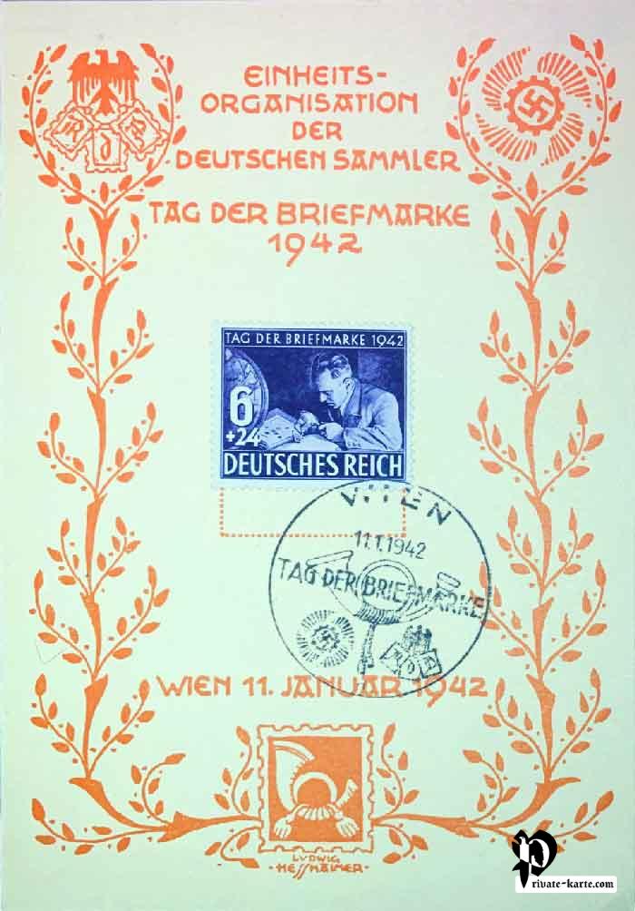 Tag der Briefmarke 11 Januar 1942