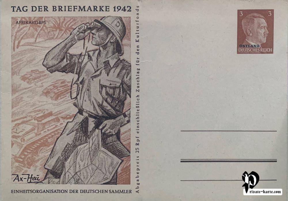 Journée du timbre 1942 Afrikakorps