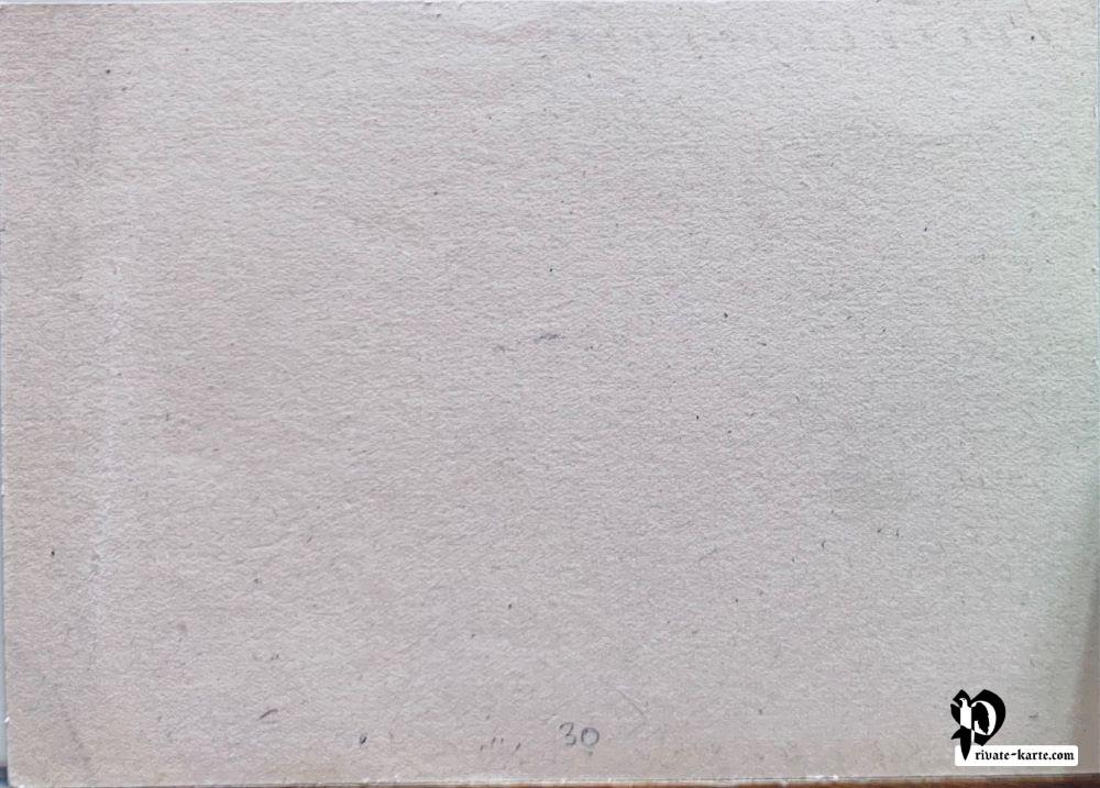 Verso carte postale vierge